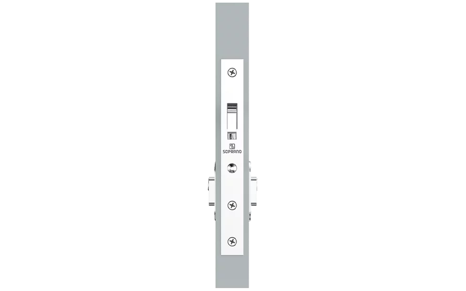 FECHADURA PORTA CORRER EXT CROMADO ROS37 BR45 PY45 - Soprano