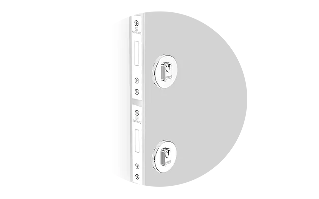 FECHADURA AUXLIAR DUO CROMADO ROS38 (BR40 PY53)  - Soprano