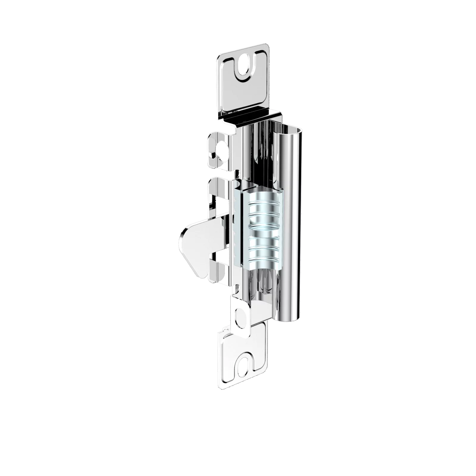 FECHO AUTOMAT SOBR MACHO 96MM DIR C/ PORTA CADEADO INOX POL - Soprano