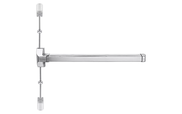 BARRA ANTIPANICO 2 PONTOS TRAVAMENTO TOUCH INOX ESCOVADO - Soprano