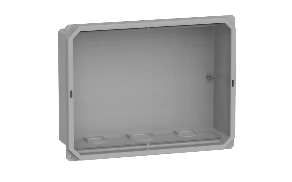 BASE QUADRO DISTR.EMB.12P IEC/DIN PORTA LATERAL BANCA - Soprano