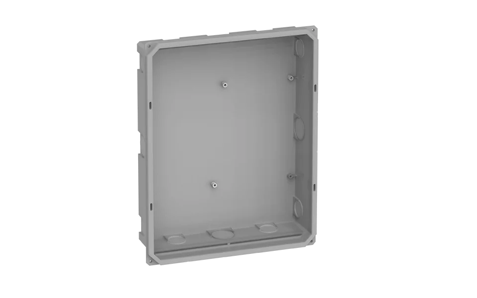 BASE QUADRO DISTR.EMB.24P IEC/DIN PORTA LATERAL BANCA - Soprano