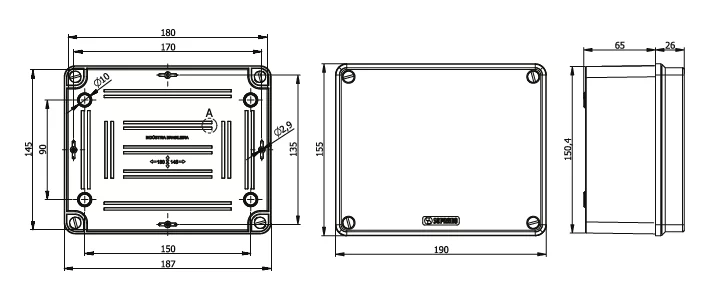 CAIXA MULTI USO PLASTICA 180X145X84 - Soprano