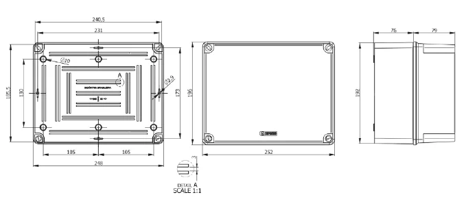 CAIXA PLAST MULTIUSO TAMPA ALTA TRANSP 240X190X156 - Soprano