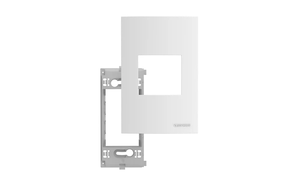 PLACA 2MJ 4X2 + SUPORTE BR ATR  - Soprano