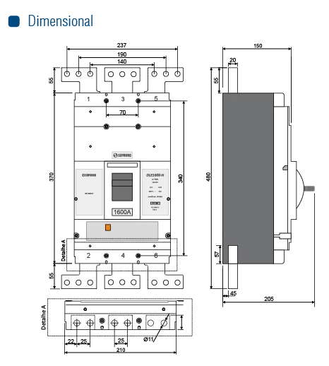 DISJ. DLE1250-H - 1250A  - Soprano