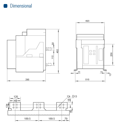 DISJ. ACB SA 40F 4000A FIXO/MANUAL - Soprano