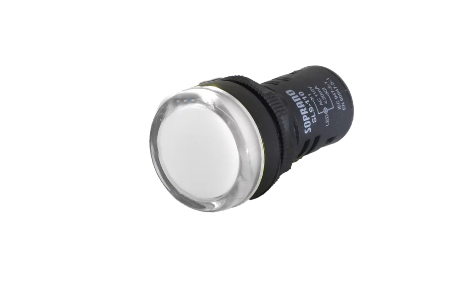 SINALIZADOR 22MM BRANCO 24VCA/VCC - Soprano