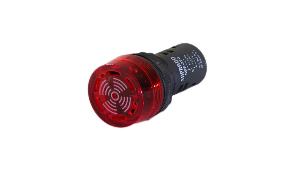 SINALEIRO LUMINOSO E SONORO 220VCA - BUZZER - Soprano