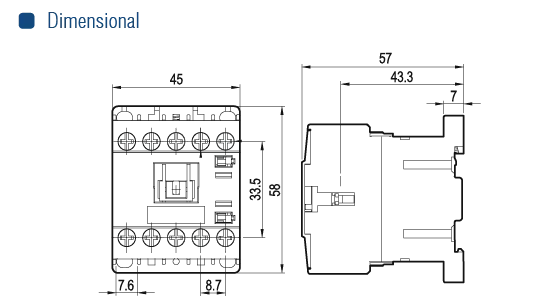 MINI CONTATOR CS(A)-6M 1NA 24VCA - Soprano