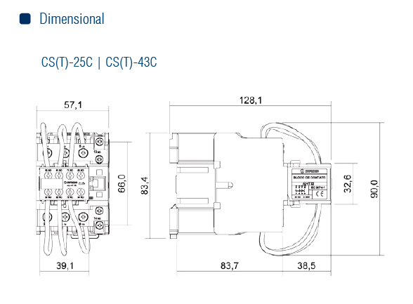 CONTATOR CHAV. DE CAPACITORES CST-25C-220VCA - Soprano