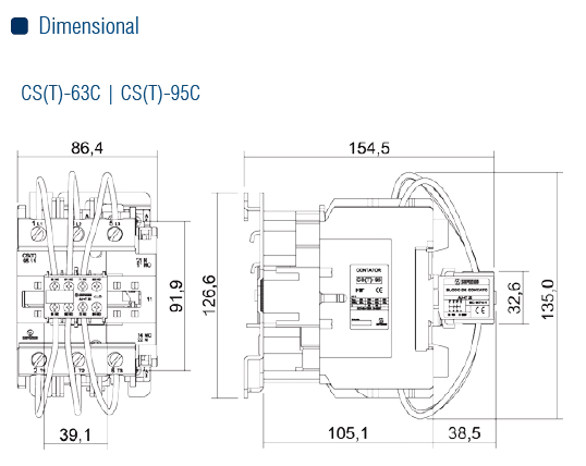 CONTATOR CHAV. DE CAPACITORES CST 63C-220VCA - Soprano