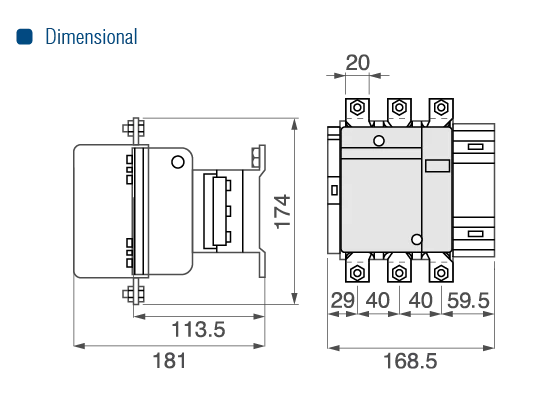 CONTATOR CS(T)-185-220VCA-185A - Soprano