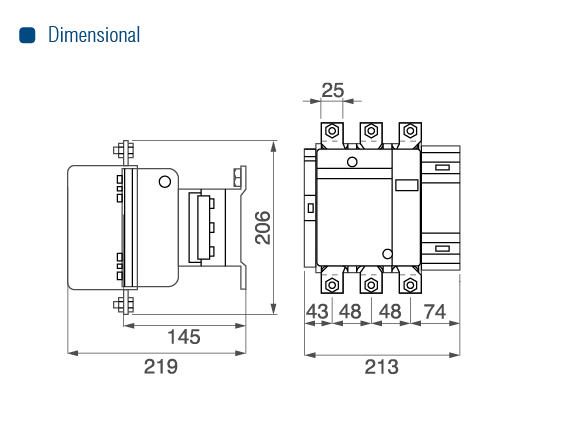 CONTATOR CS(T)-330-220VCA-330A - Soprano