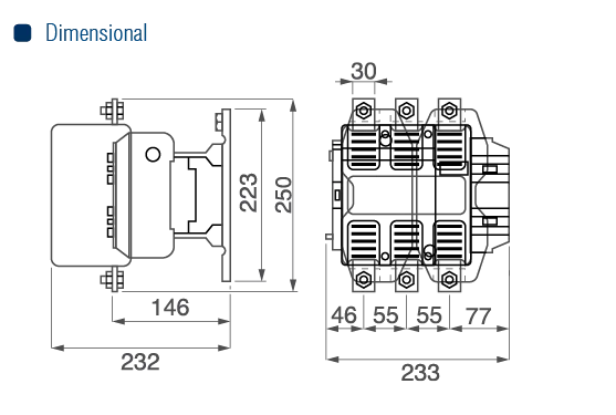 CONTATOR CS(T)-400-220VCA-400A - Soprano