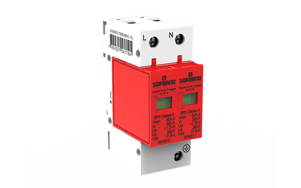 DISP.PROT.SURTO 12.5/60KA 385V CLASSE I/II DPS 2 - Soprano