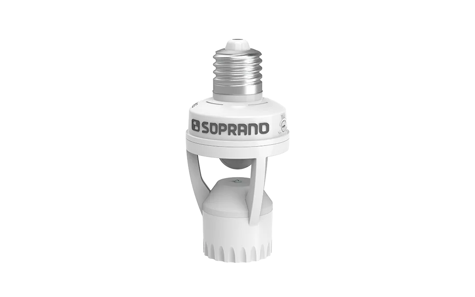 SENSOR PRES. SOQUETE COMPACTO SPI-S360-E27-AB - Soprano