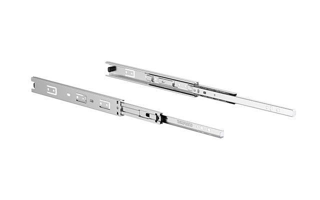 CORREDICA TELESCOPICA SLIM 31X250MM ZINCO BRANCO - Soprano