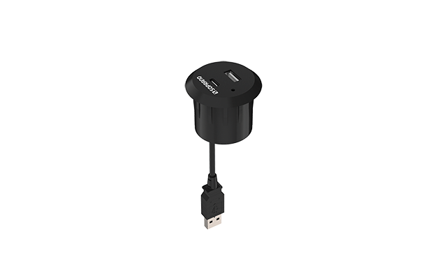 TOMADA 1 USB E 1 USB-C DE EMBUTIR PARA MOVEIS PREO - Soprano