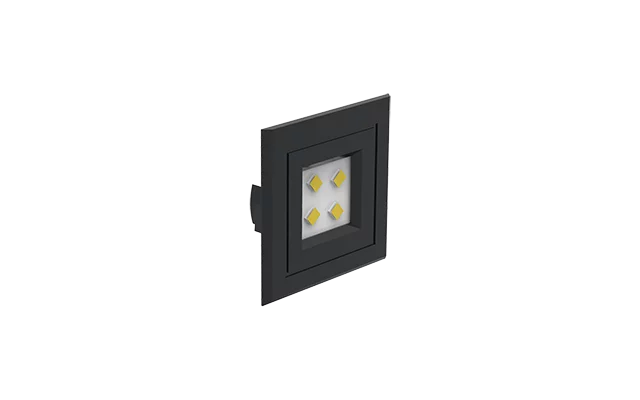 LUMINARIA LED QUADRADA EMBUTIR 35MM 1.2W 6000K 110/220V PT - Soprano