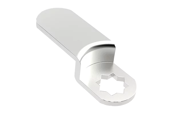 LINGUETA FURO 7,6 C/DOBRA 8X45MM ZINCO BRANCO - Soprano