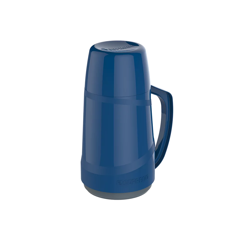 GARRAFA TERMICA CRISTAL 500ML AZUL - Soprano