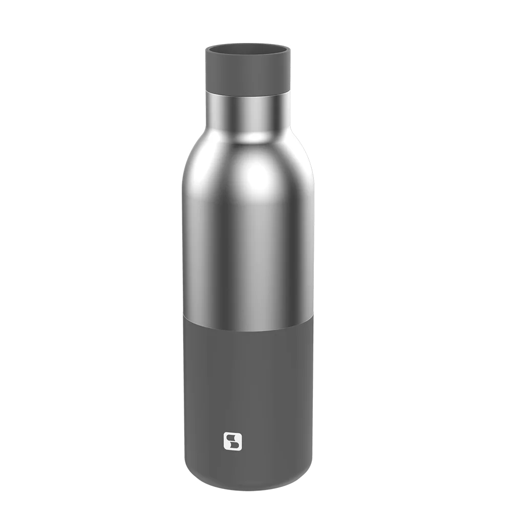 GARRAFA URBANA 450ML INOX/CINZA - Soprano