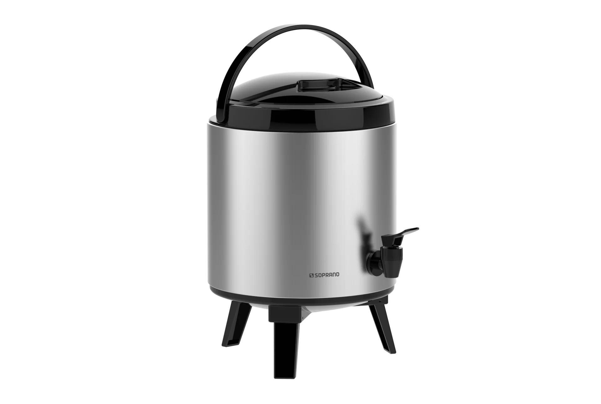 BOTIJAO PALACE 6L INOX/PRETO - Soprano