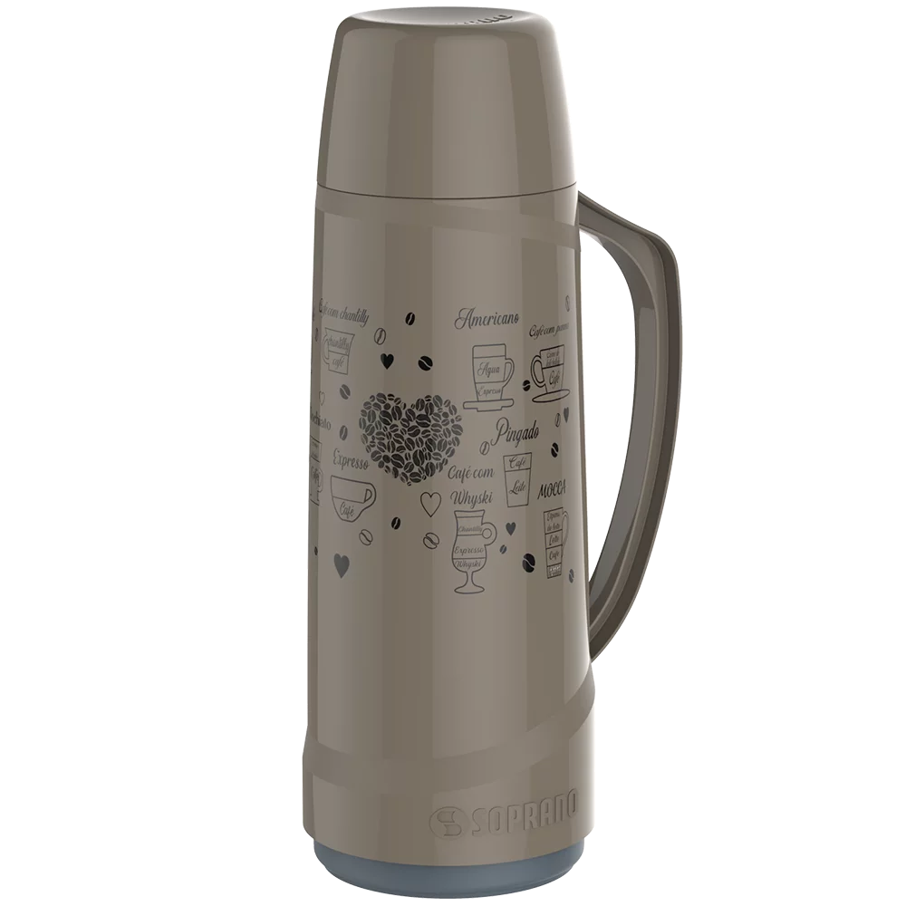 GARRAFA TERMICA CRISTAL 1L FENDI DECORADA CAFE - Soprano