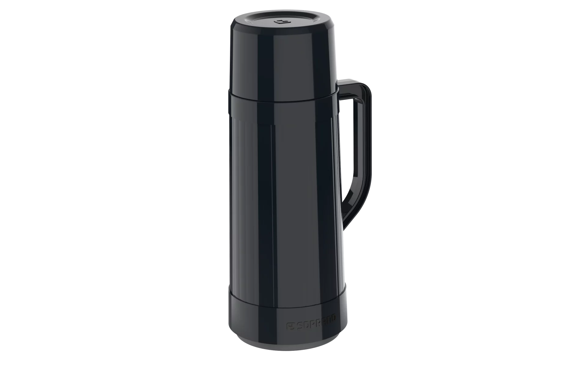 GARRAFA TERMICA TOPAZIO 1L PRETO - Soprano