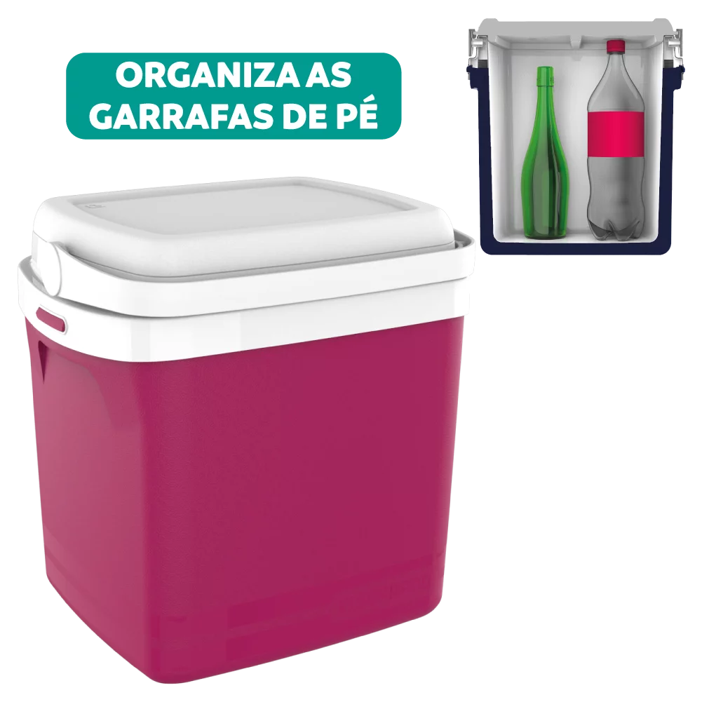 CAIXA TERMICA TROPICAL 22L ROSA - Soprano