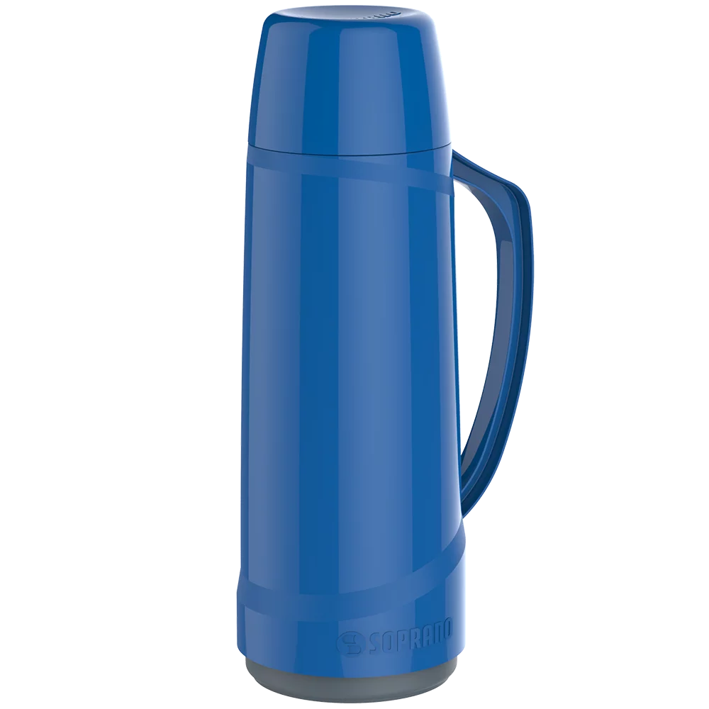 GARRAFA TERMICA CRISTAL 1L AZUL - Soprano