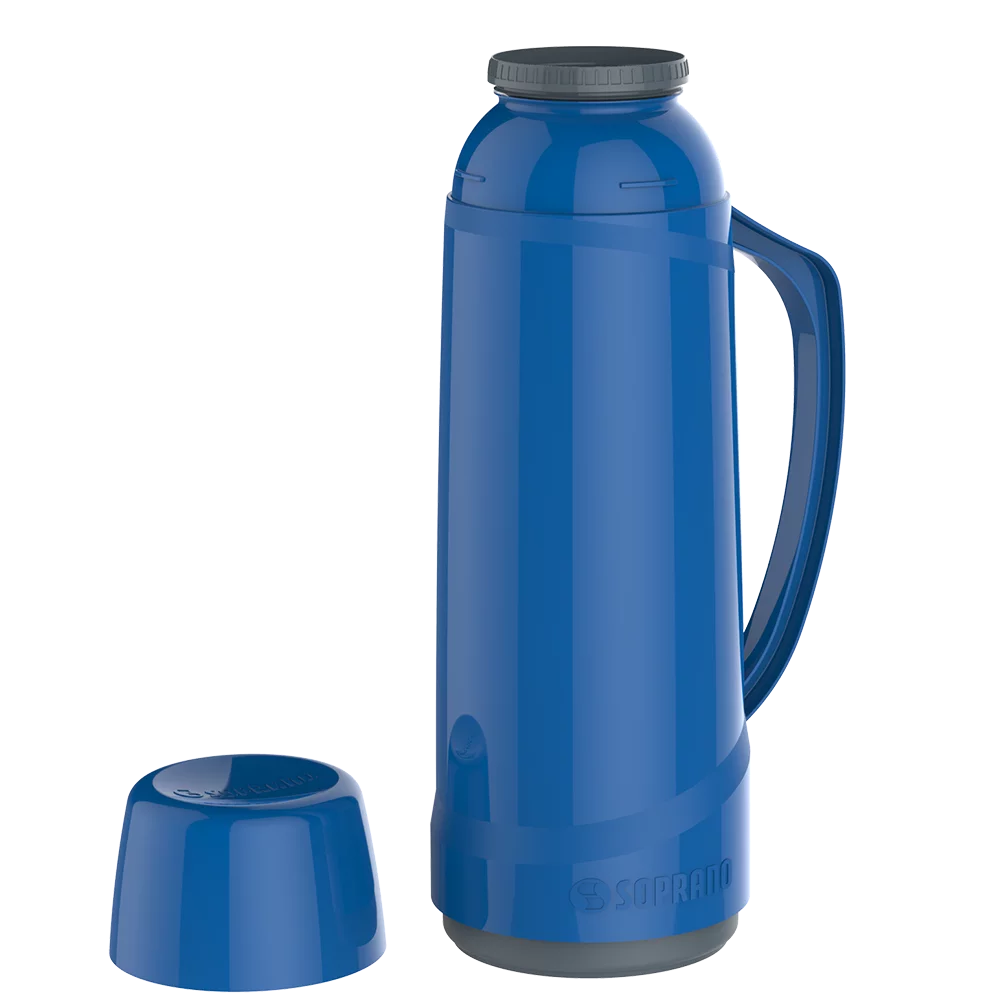 GARRAFA TERMICA CRISTAL 1L AZUL - Soprano