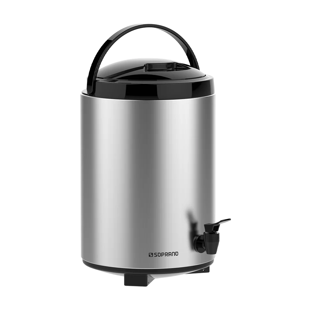 BOTIJAO PALACE 9,5L INOX/PRETO - Soprano